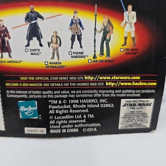 1998 Hasbro Star Wars: Episode 1 Qui-Gon Jinn Jedi‎ Duel Action Figure - Picture 7 of 7
